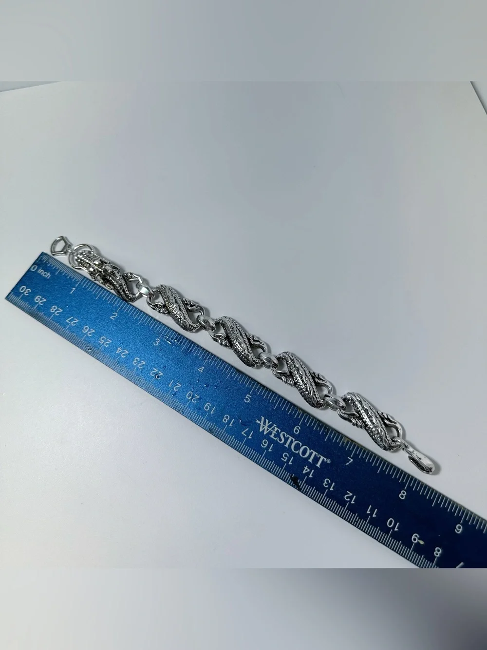 Men’s 925 Sterling Silver Dragon Link Bracelet